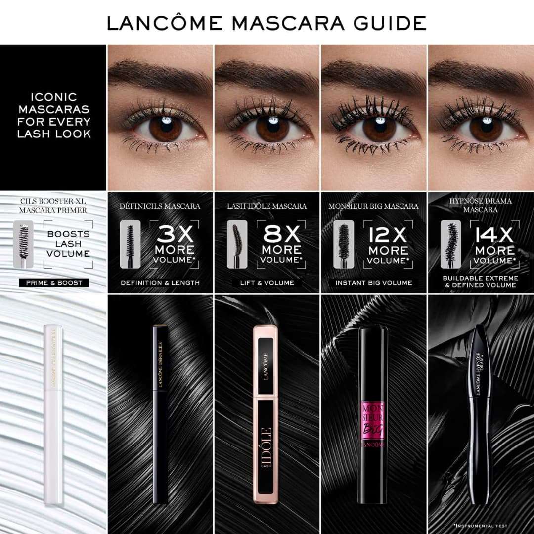 Lancôme - Máscara de pestañas resistente al agua que levanta y da volumen a las pestañas Lash Idôle - Imagen 7
