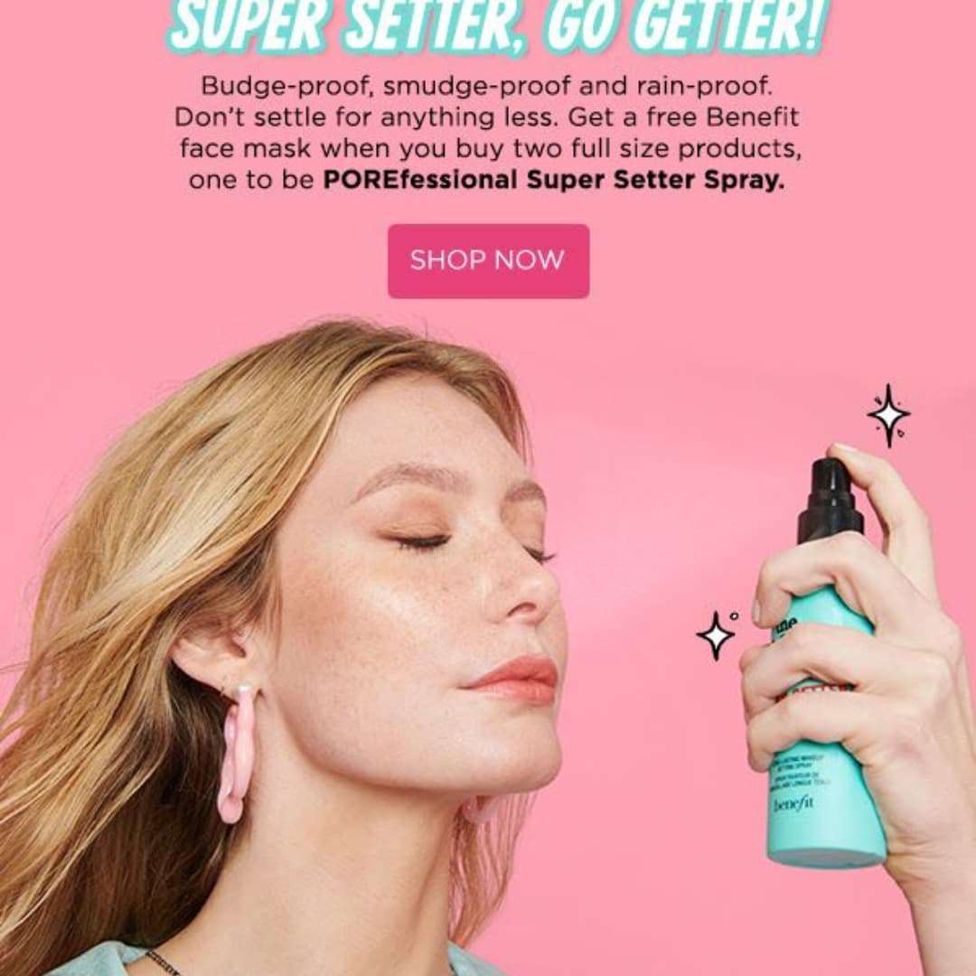 Benefit Cosmetics - The POREfessional: Spray fijador minimizador de poros Super Setter - Imagen 3