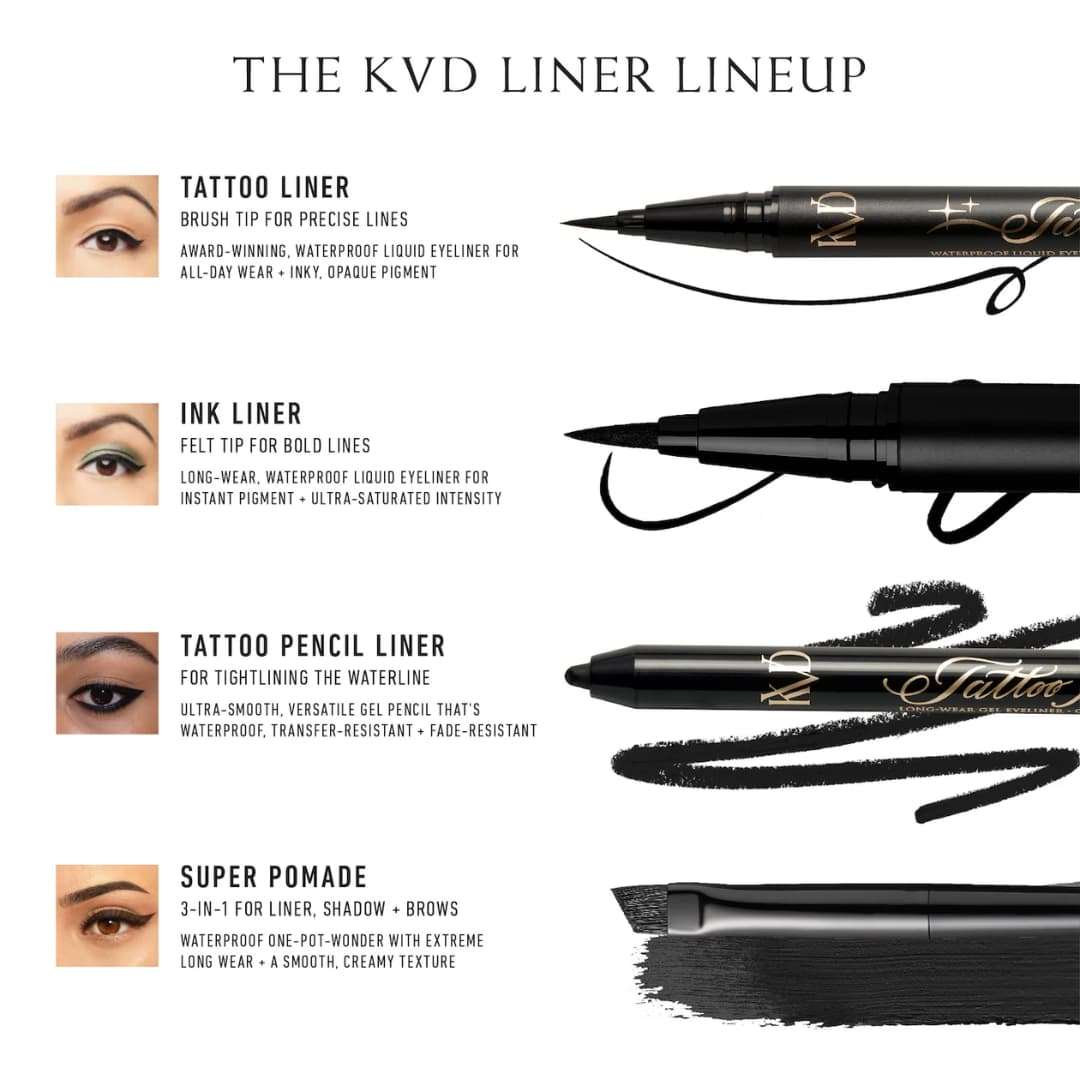 KVD Beauty - Tattoo Liner Delineador de ojos líquido vegano resistente al agua - Imagen 3
