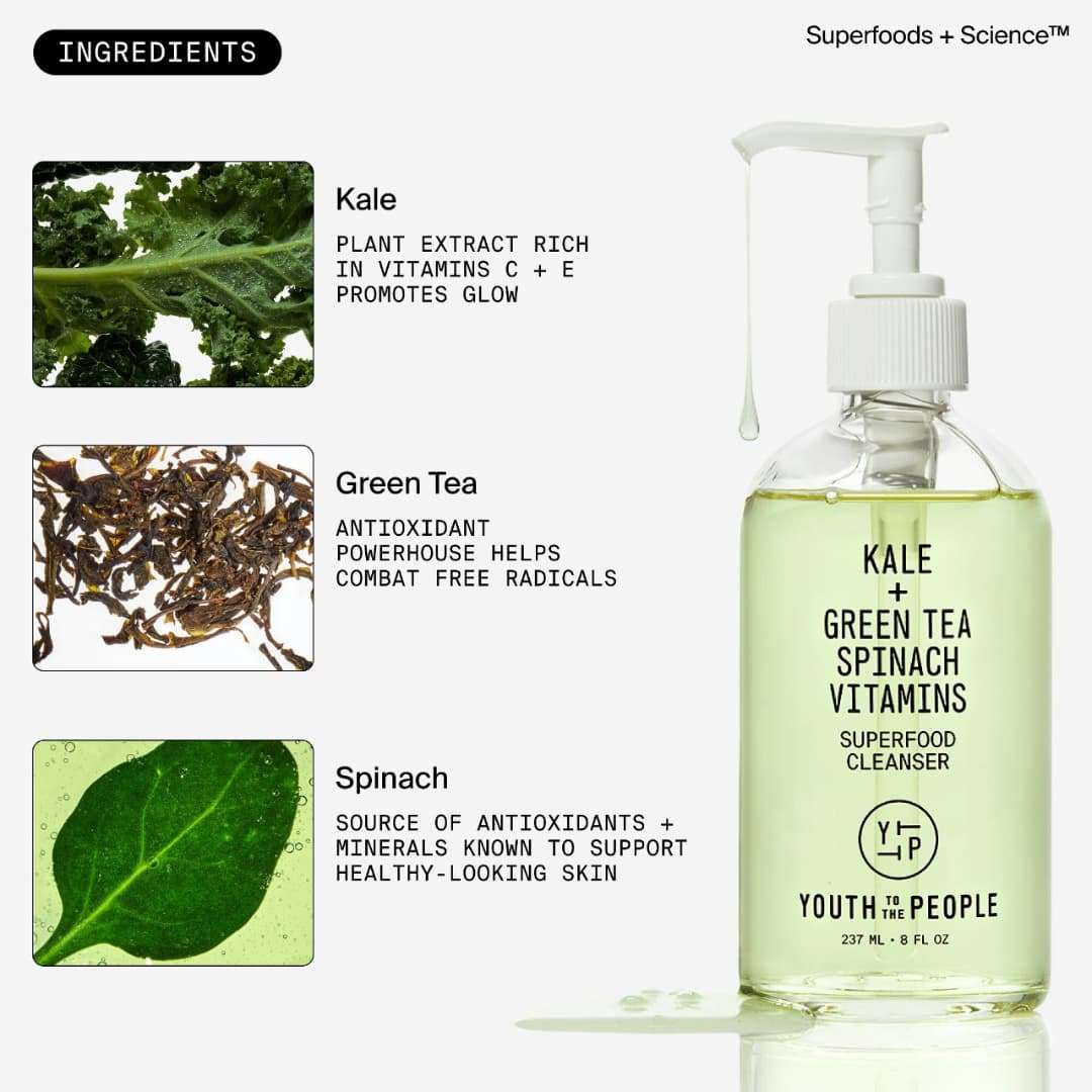 Youth To The People - Superfood Limpiador Recargable Antioxidante Suave - Imagen 4