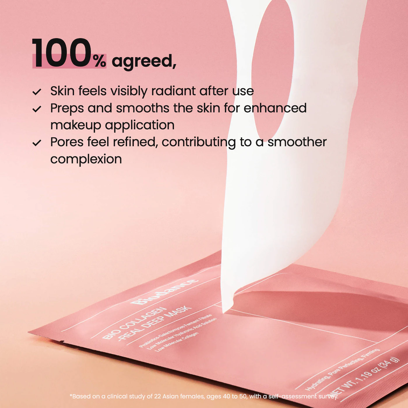 Biodanza - Mascarilla profunda de colágeno biológico para minimizar los poros y reafirmar la piel. - Imagen 7