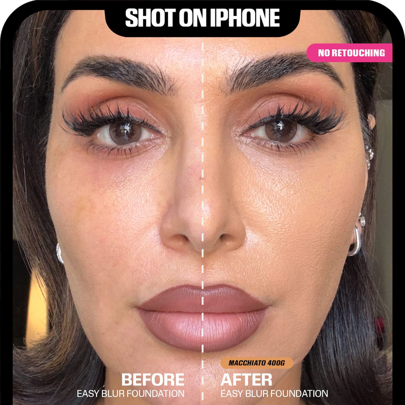 HUDA BEAUTY - Base de maquillaje natural Easy Blur con aerógrafo y niacinamida - Imagen 8